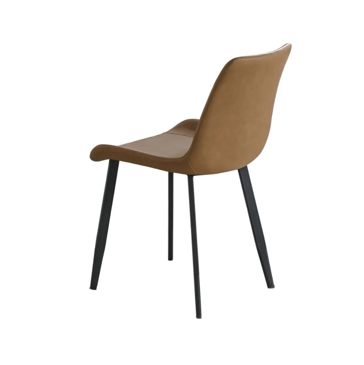 Pack de 2 sillas Lis Cuir asiento curvado 83x50x47 cm