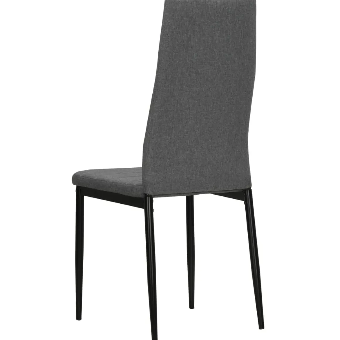 Pack de 4 sillas London respaldo alto acolchado gris claro 96x43x44 cm