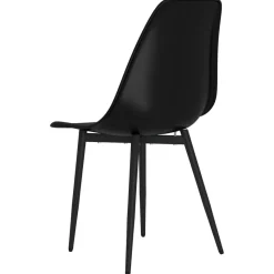 Pack de 4 sillas Marck patas de metal blanco 84x46x52 cm