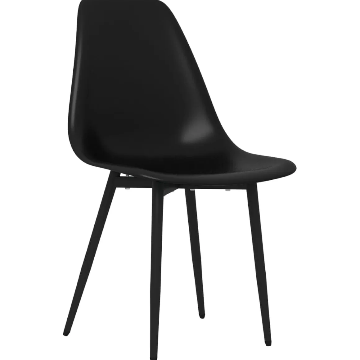 Pack de 4 sillas Marck patas de metal blanco 84x46x52 cm