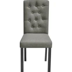 Pack de 4 sillas Mhin tapizado gris 95x42x51,5 cm