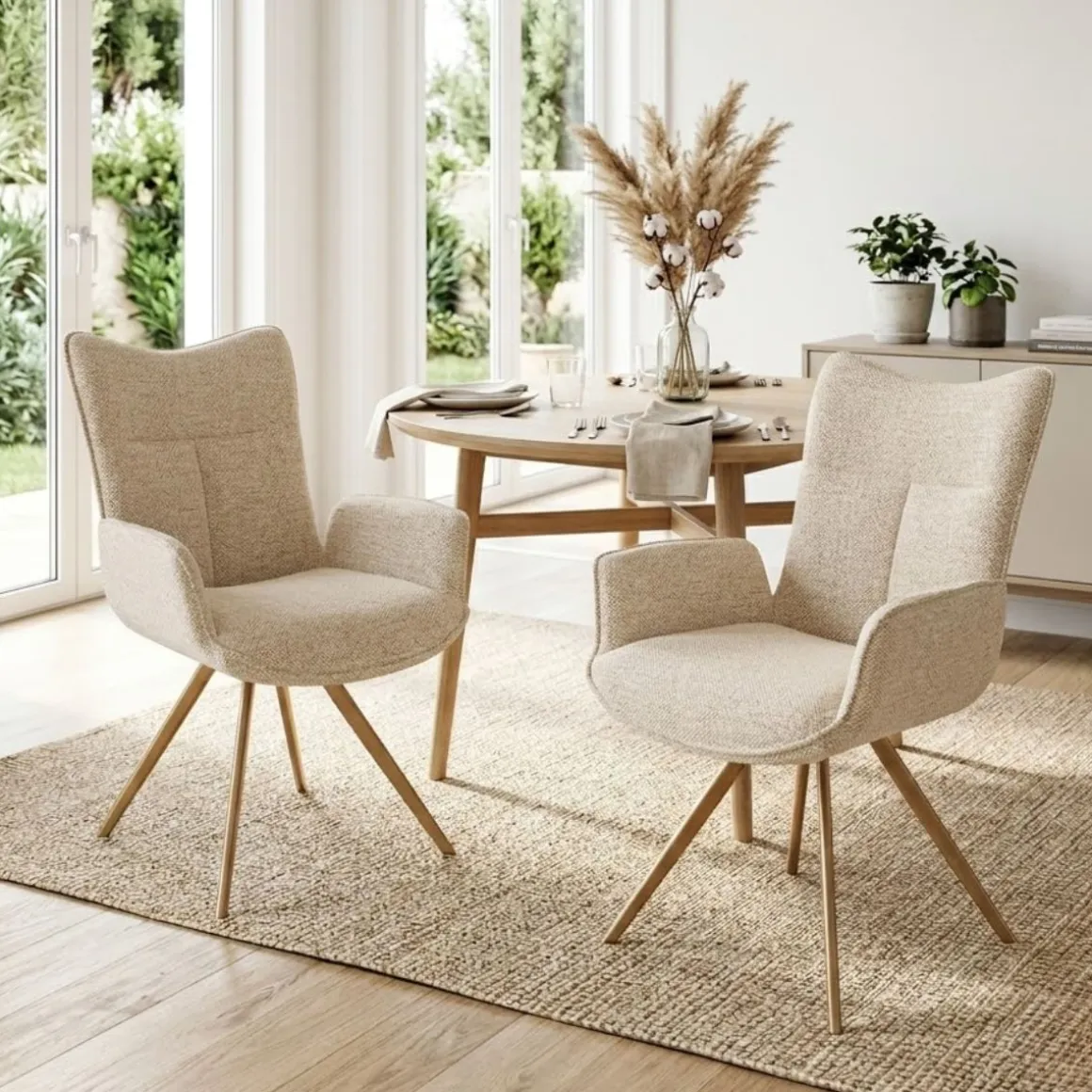 Pack de 2 sillas Mireia respaldo alto 91x57,5x56,5 cm