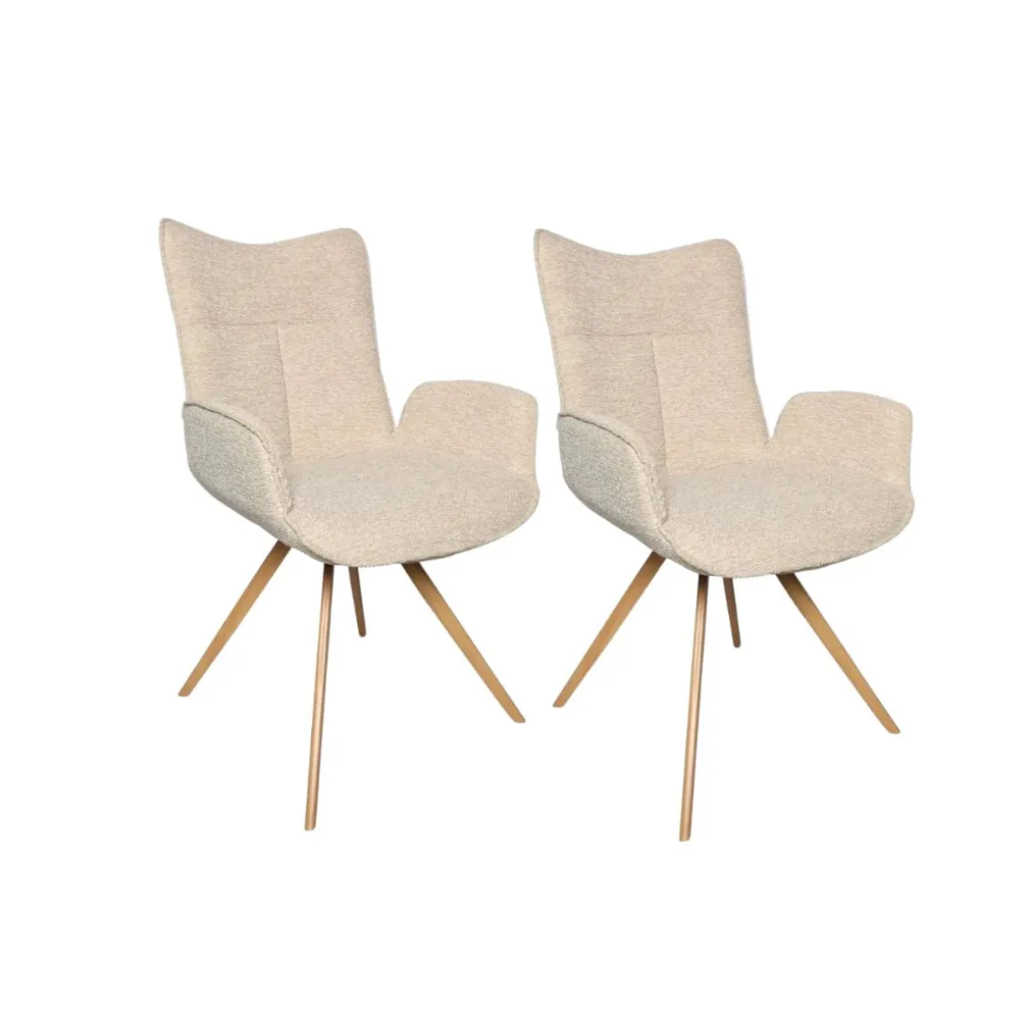 Pack de 2 sillas Mireia respaldo alto 91x57,5x56,5 cm