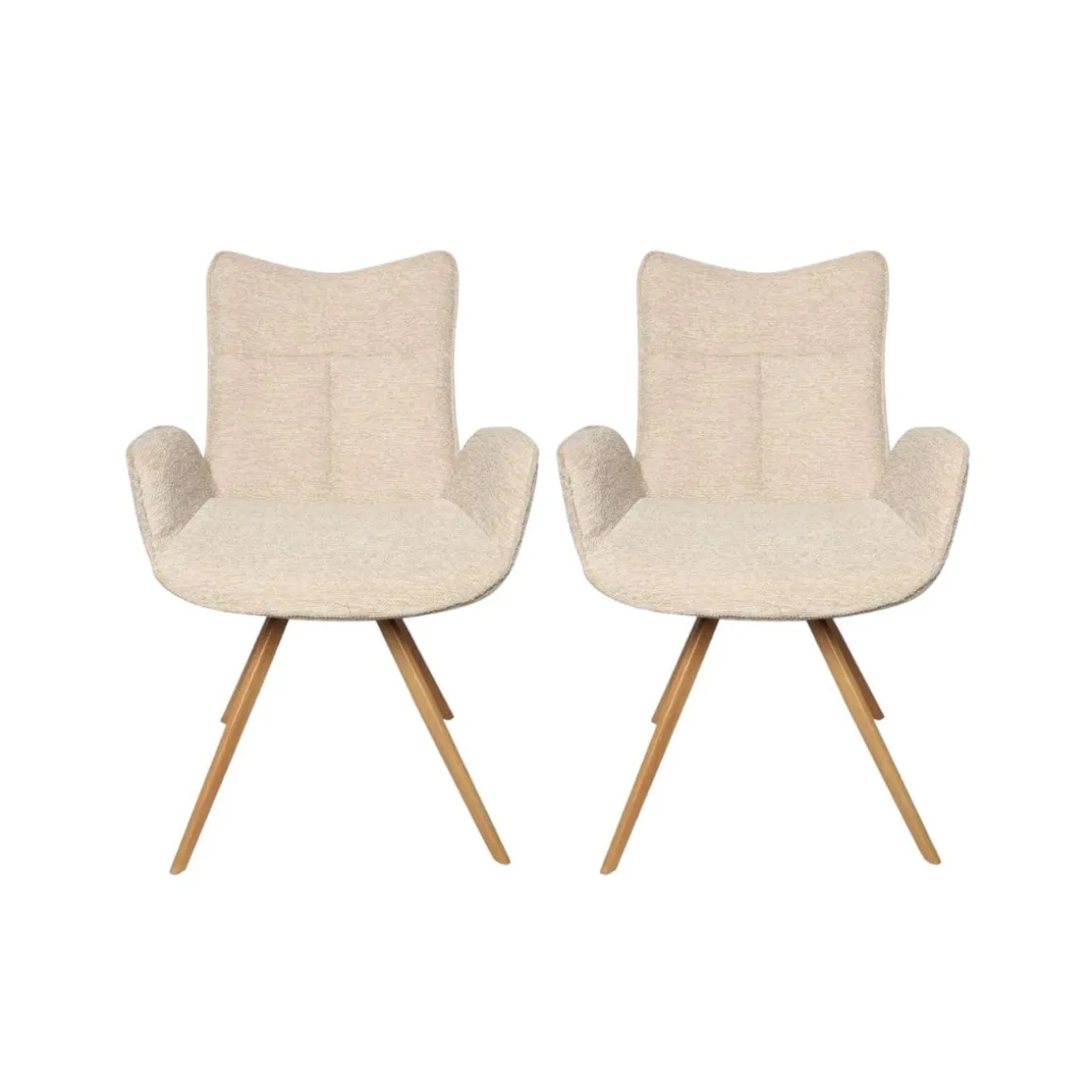 Pack de 2 sillas Mireia respaldo alto 91x57,5x56,5 cm