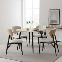 Pack de 4 sillas Moon respaldo curvado 82,5x49x66 cm