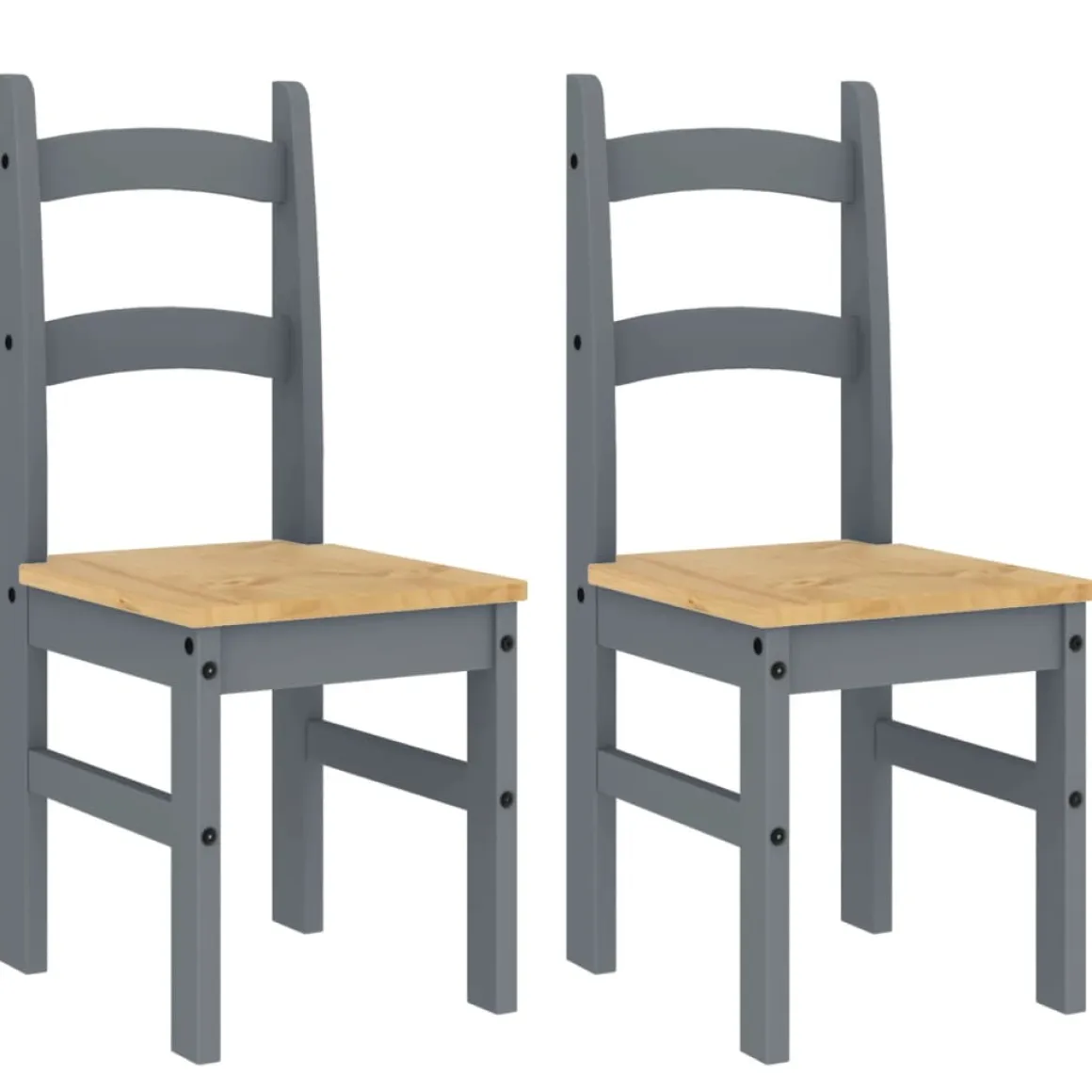 Pack de 2 sillas Moreo madera de pino 99x40x46 cm