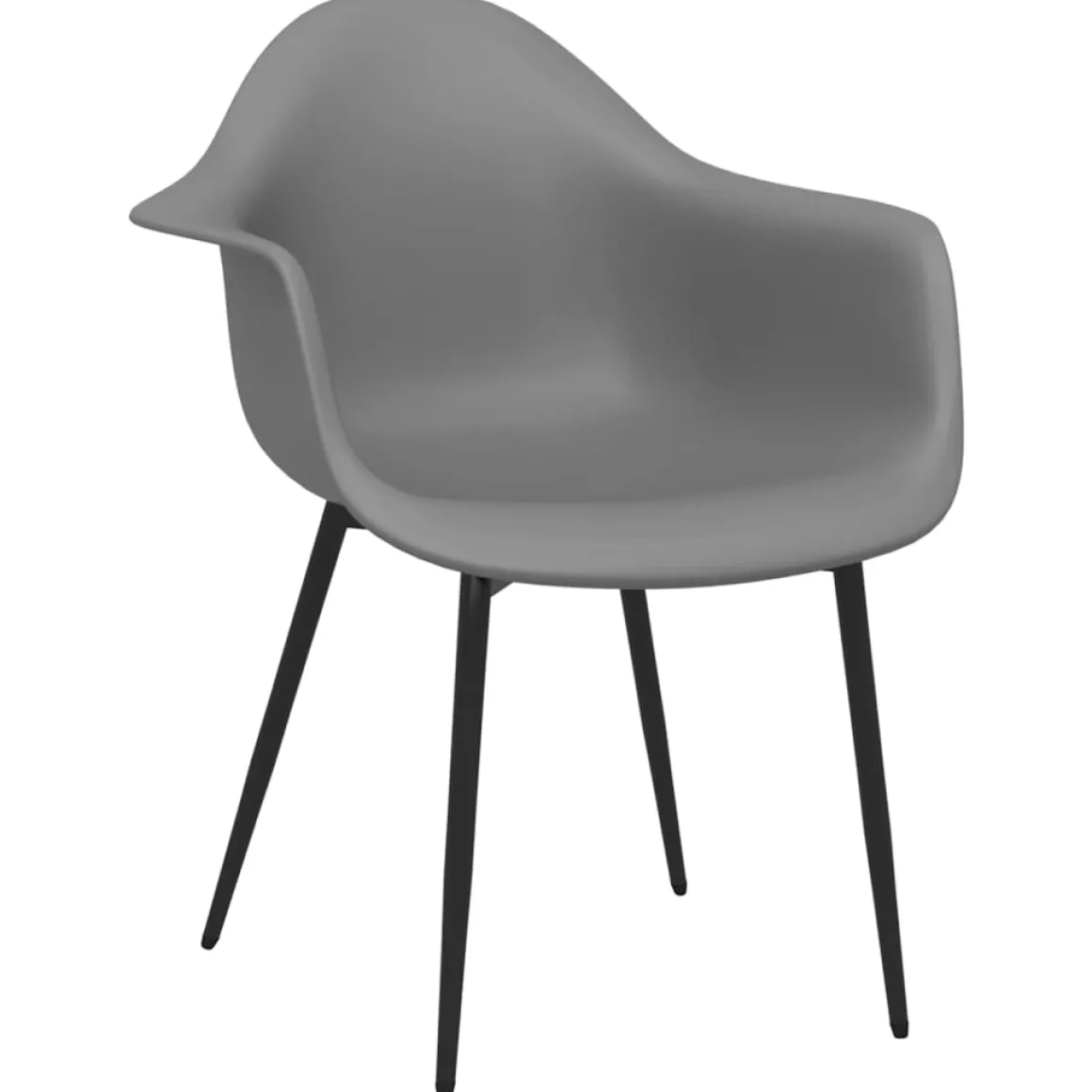 Pack de 2 sillas Sam con reposabrazos blanco 84x64x59 cm
