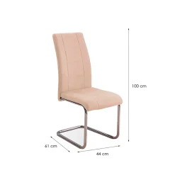 Pack de 4 sillas San 99x42,5x52 cm