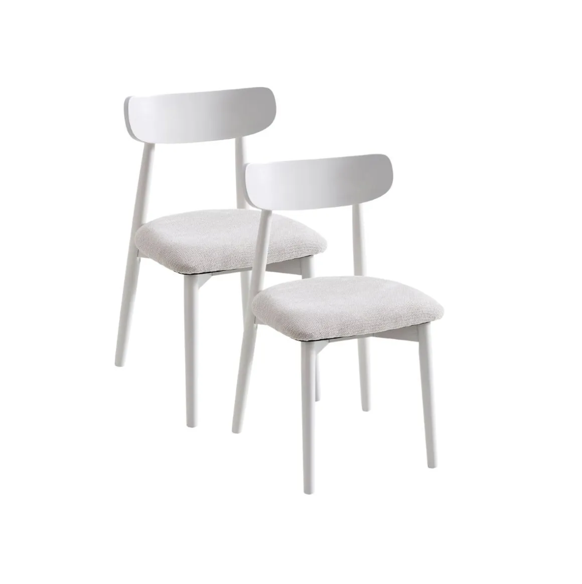 Pack de 2 sillas Shia asiento acolchado 83x49x42 cm