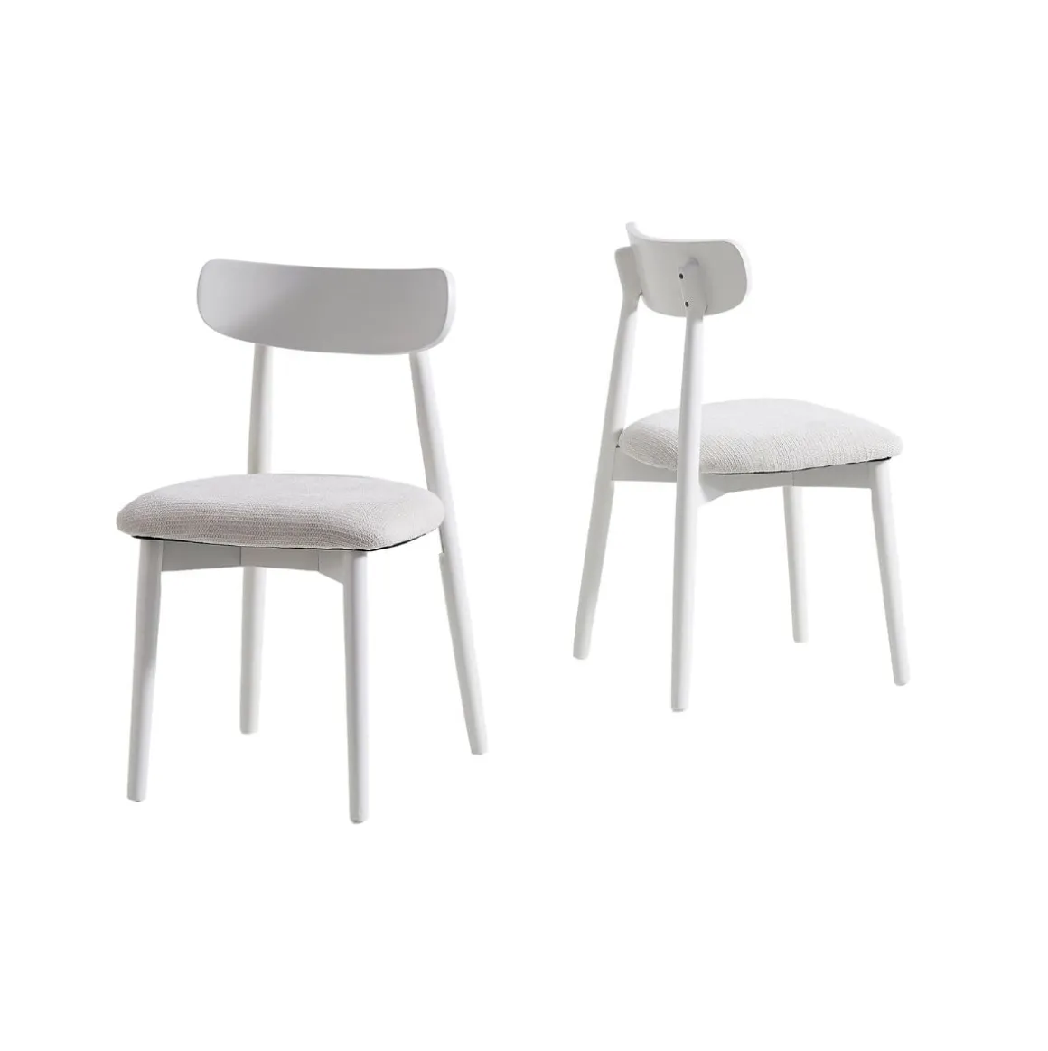 Pack de 2 sillas Shia asiento acolchado 83x49x42 cm