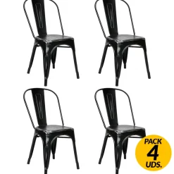 Pack de 4 sillas Tolix 85x45x45 cm