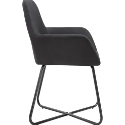 Pack de 4 sillas Valle asiento acolchado tapizado terciopelo 84x61x61 cm