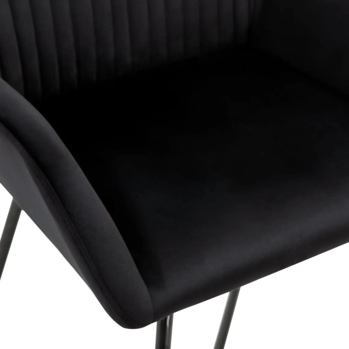 Pack de 4 sillas Vila respaldo alto tapizado terciopelo 84x61x61 cm