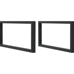 Pack de 2 soportes para lavabo negro