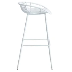 Pack de 4 taburetes altos Shell uso interior/exterior