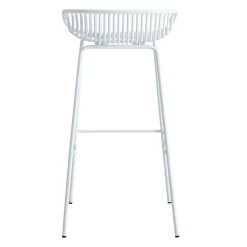 Pack de 4 taburetes altos Shell uso interior/exterior
