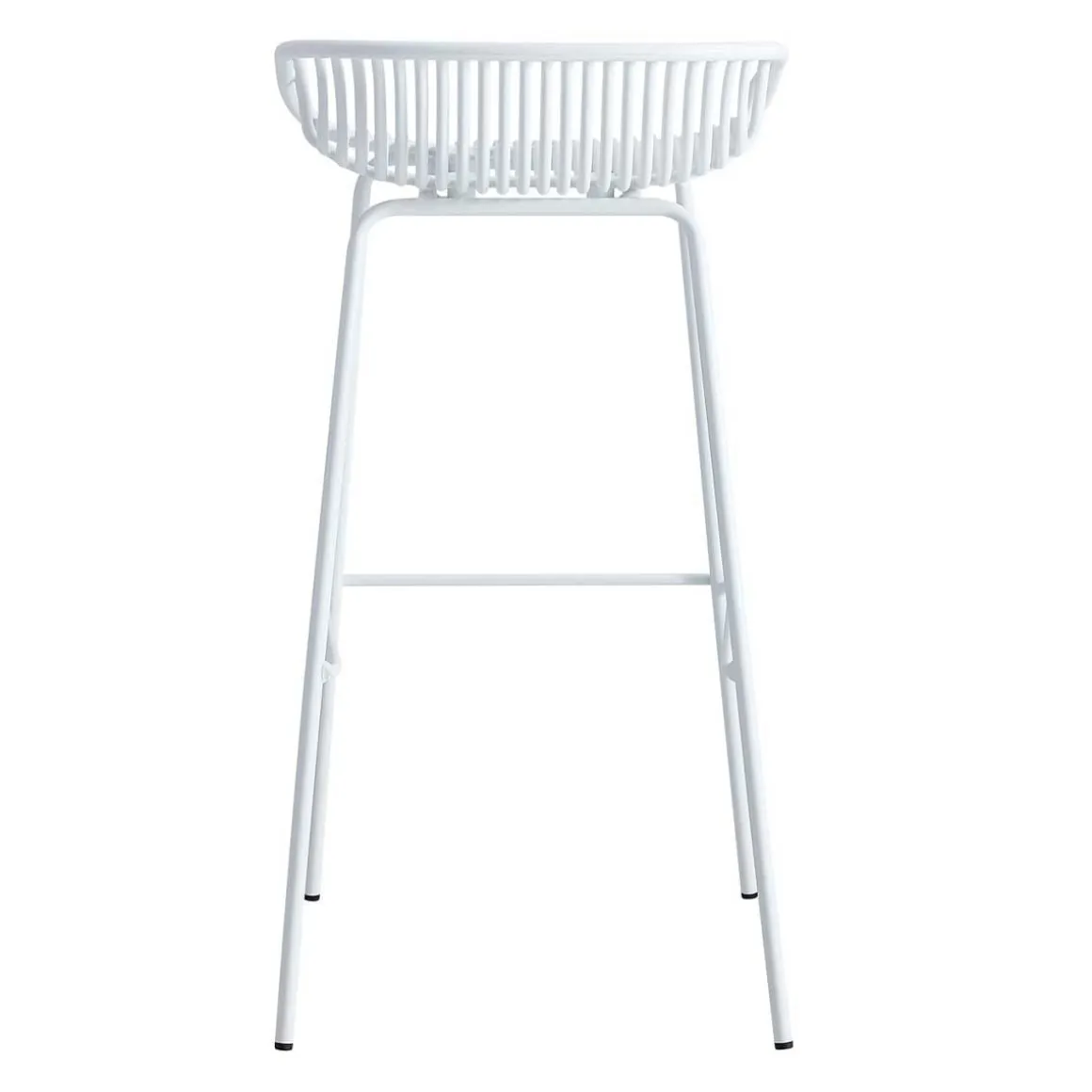 Pack de 4 taburetes altos Shell uso interior/exterior