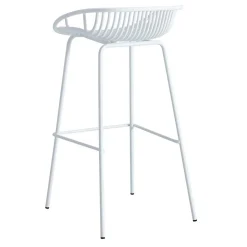 Pack de 4 taburetes altos Shell uso interior/exterior