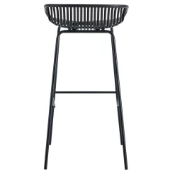 Pack de 4 taburetes altos Shell uso interior/exterior