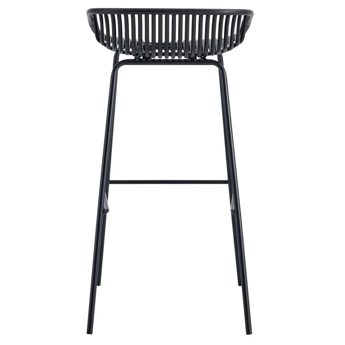 Pack de 4 taburetes altos Shell uso interior/exterior