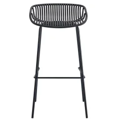 Pack de 4 taburetes altos Shell uso interior/exterior