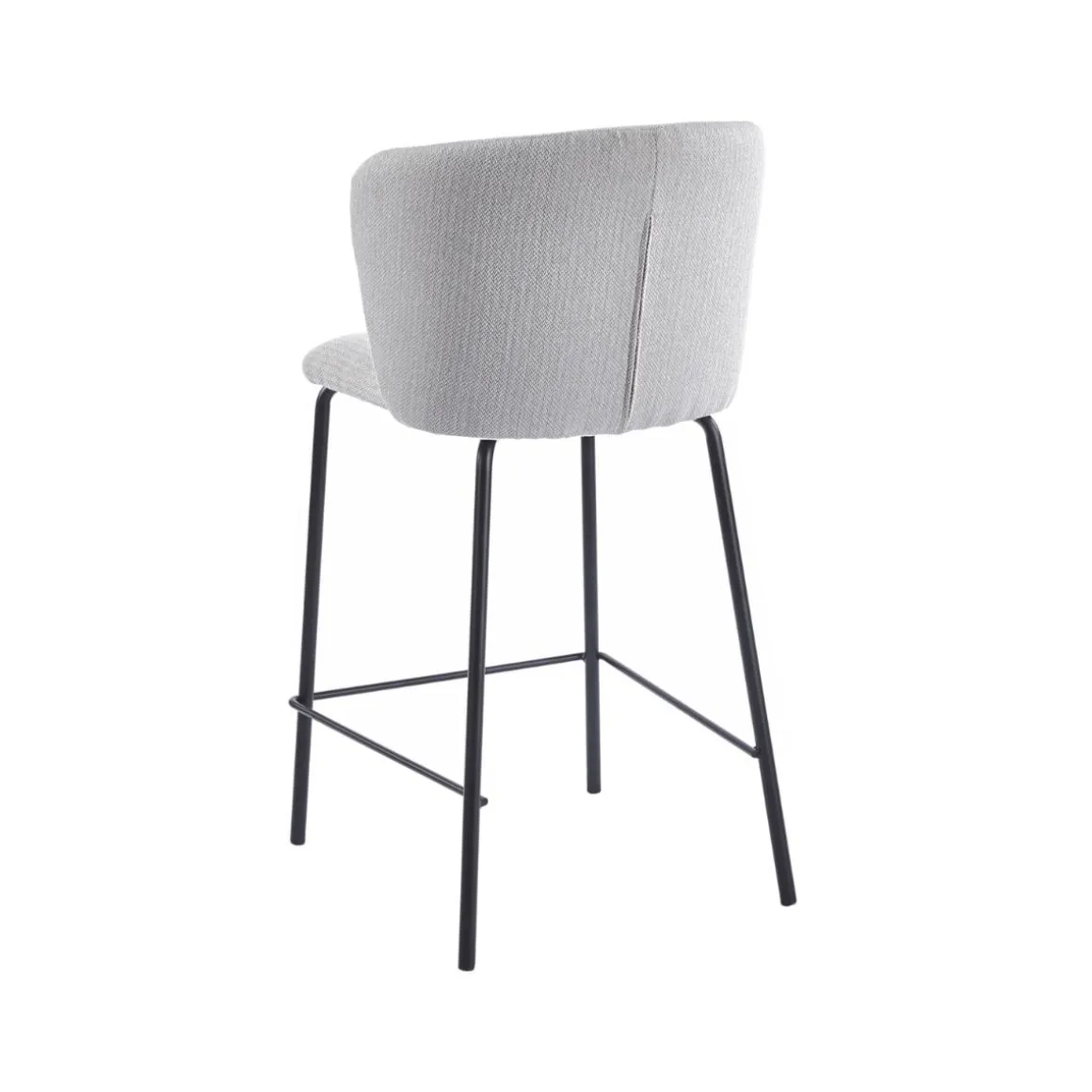 Pack de 2 taburetes Margot con respaldo curvo 93x53x50 cm