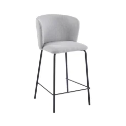 Pack de 2 taburetes Margot con respaldo curvo 93x53x50 cm