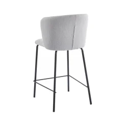 Pack de 2 taburetes Margot con respaldo curvo 103x53x50 cm