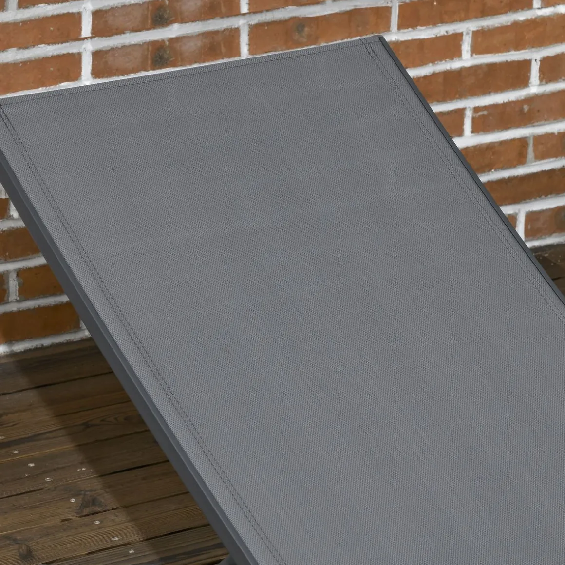Pack de 2 tumbonas Lucas Outsunny reclinables con ruedas 102x165x66 cm