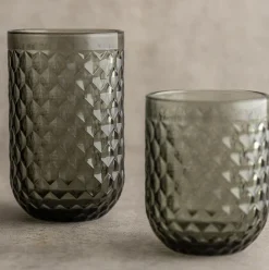 Pack de 6 vasos Elite Bidasoa vidrio gris