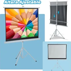 Pantalla para proyección motorizada plegable 84