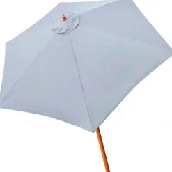 Parasol hexagonal Aktive Garden con mástil de madera antracita Ø300x250 cm