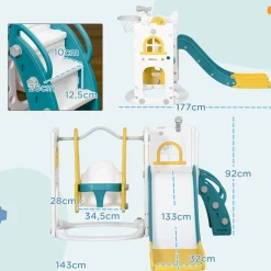 Parque de juegos infantil Worm Aiyaplay 6 en 1 +12M multicolor 92x143x177 cm