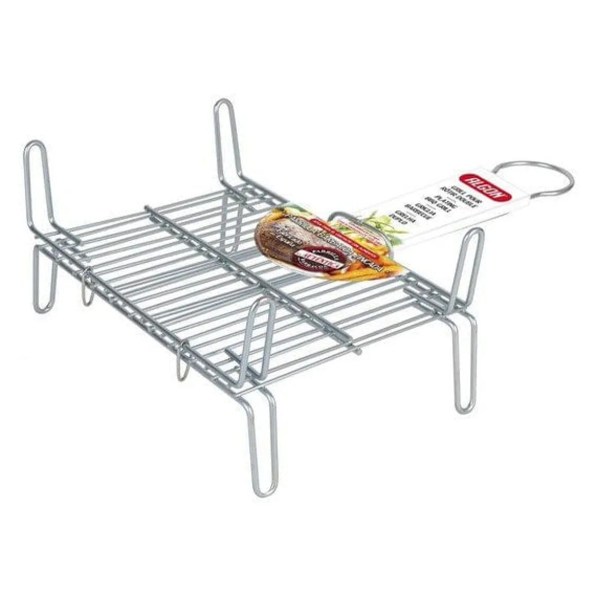 Parrilla BBQ Algon doble acero 25x30 cm