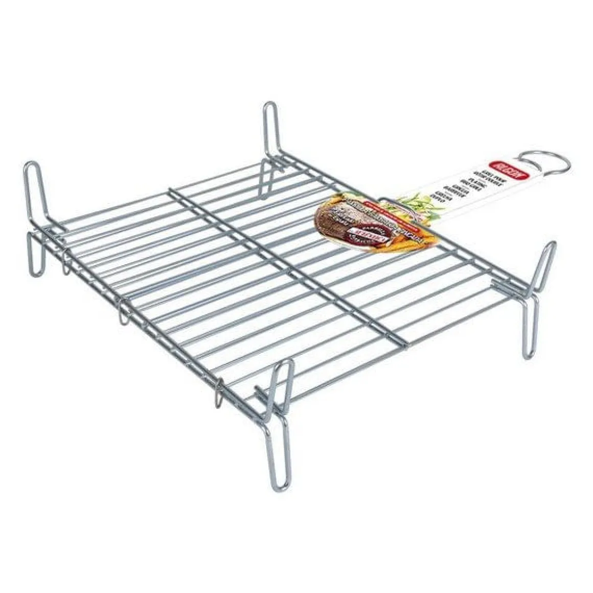 Parrilla BBQ Algon doble acero 25x30 cm
