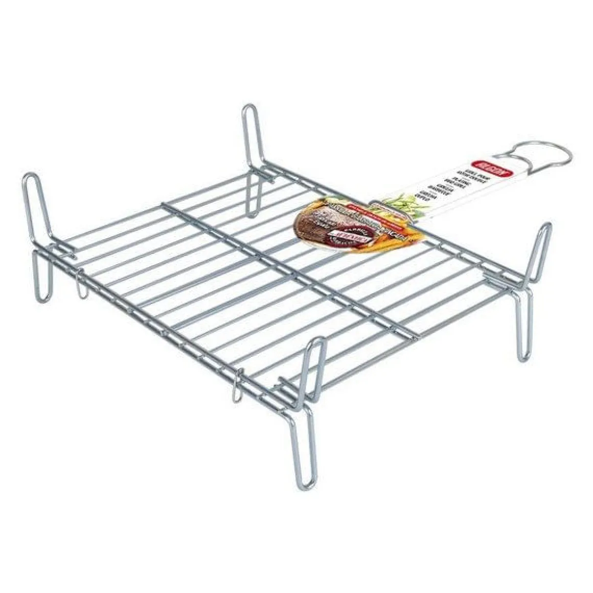 Parrilla BBQ Algon doble acero 25x30 cm