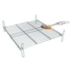 Parrilla BBQ Algon doble acero 25x30 cm
