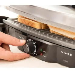 Parrilla eléctrica Cecotec Rock’n Grill 1500W negro/inox
