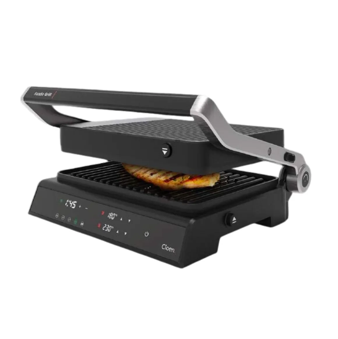 Parrilla eléctrica Cloen Foodie grill 2000W 5 menús negro
