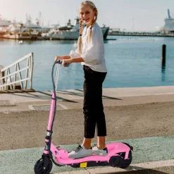 Patinete eléctrico Homcom con altura ajustable plegable +7A 82/93x36x75 cm