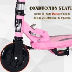 Patinete eléctrico Homcom con altura ajustable plegable +7A 82/93x36x75 cm