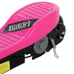 Patinete eléctrico infantil Homcom manillar ajustable +7A rosa 87-95x78x37 cm
