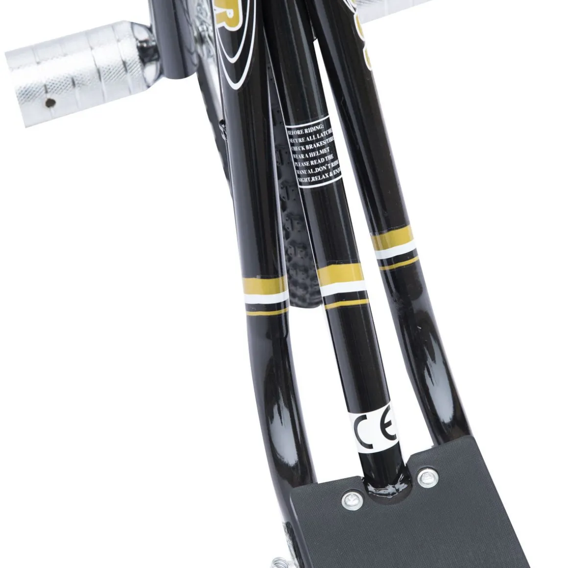 Patinete Scooter Homcom +5A altura regulable + frenos negro 92-100x143x58 cm