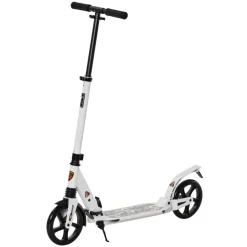 Patinete scooter Homcom plegable altura ajustbale +14 años 90-105x94x38 cm