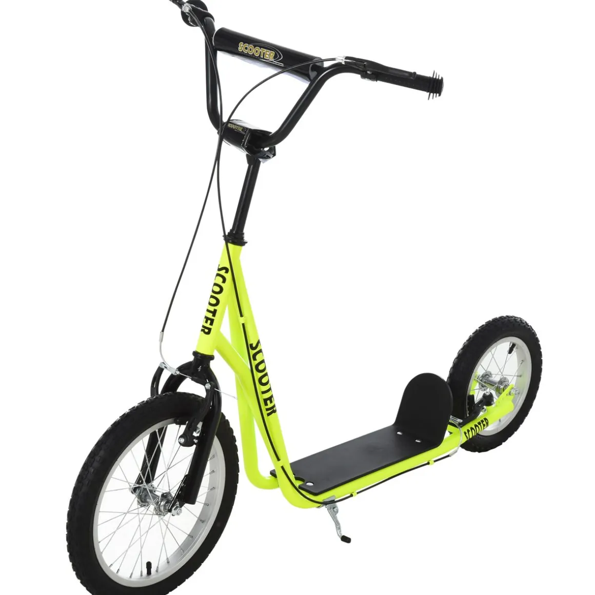Patinete scooter Marte Homcom manillar ajustable + doble freno 96x58x139 cm
