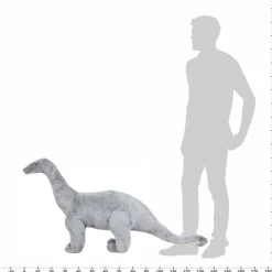 Peluche de dinosaurio Braquiosaurio XXL gris 58x138 cm