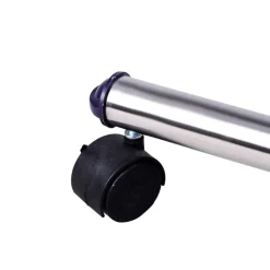 Perchero burro Homcom regulable con ruedas inox/negro 170x160x45 cm