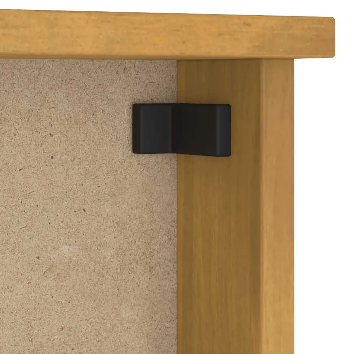 Perchero de pared Gales 5 ganchos natural 35x87x12 cm