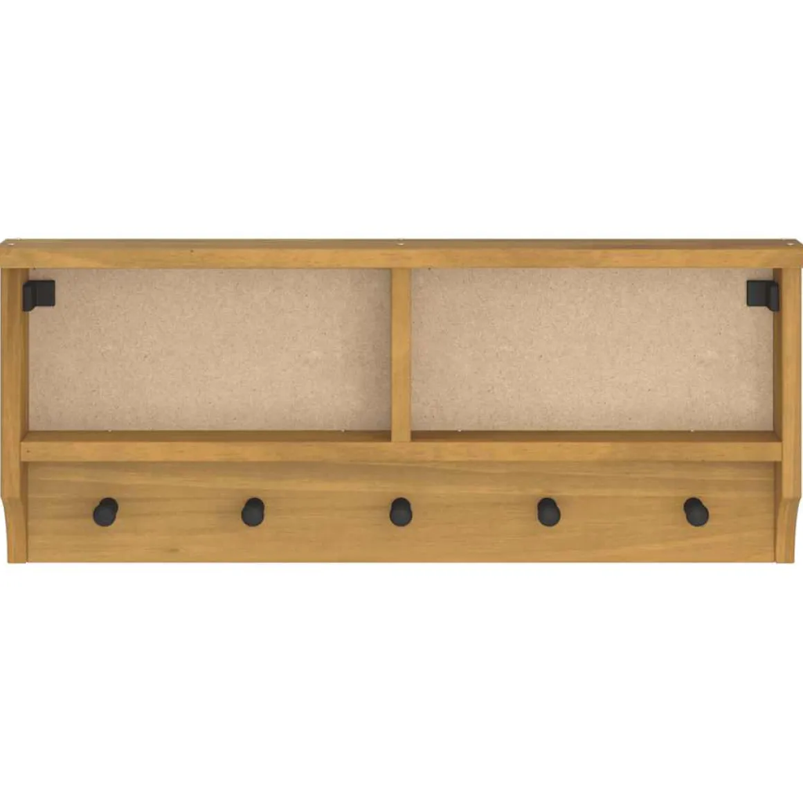 Perchero de pared Gales 5 ganchos natural 35x87x12 cm