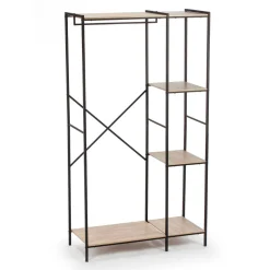 Perchero de pie MOA Vinthera diseño industrial negro 160 cm